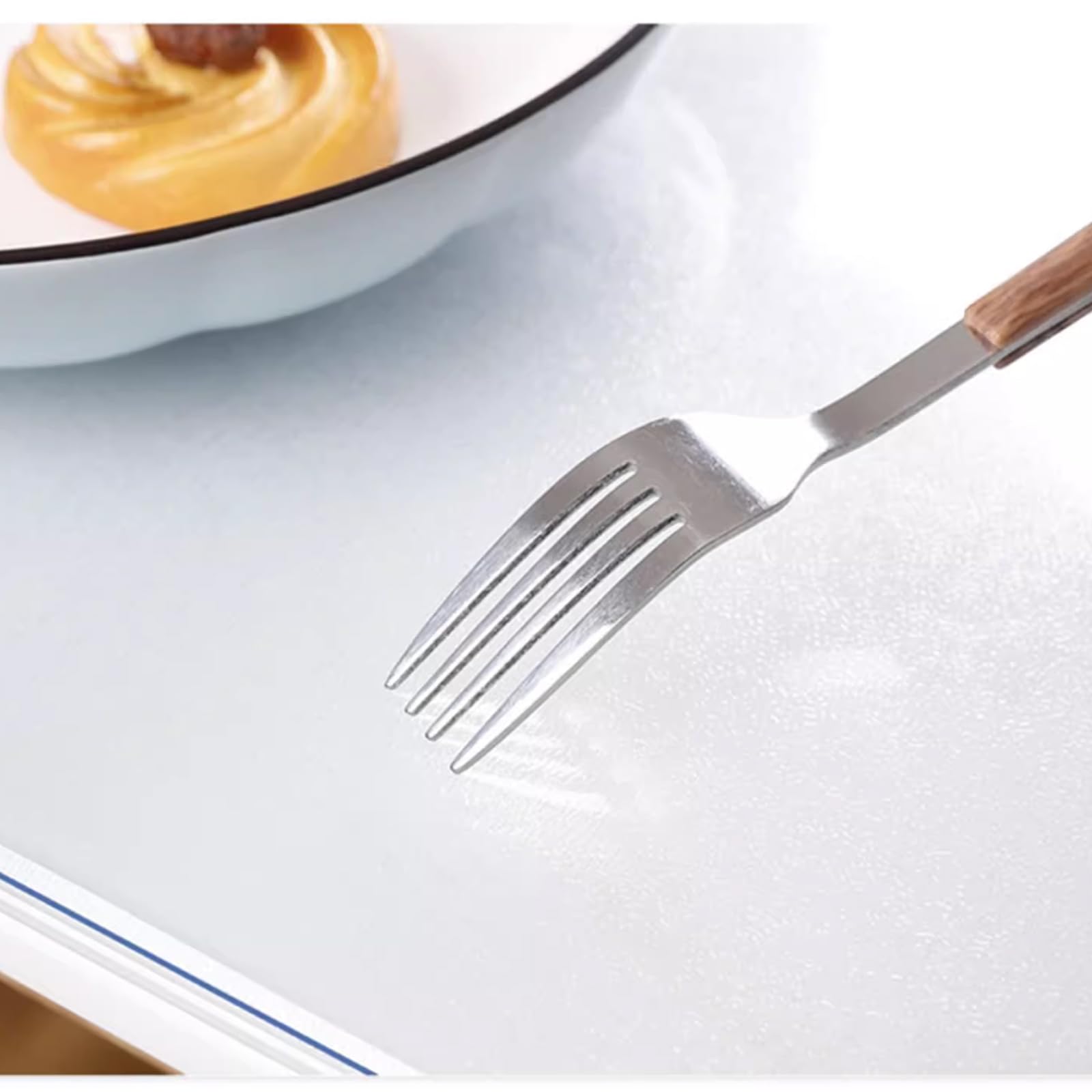 Zhaomi Clear Tabletop Protector, 0.5mm Thick, Frosted Waterproof PVC Tablecloth Protector, Wipeable Clear Plastic Tablecloth, Transparent PVC Table Cloth, Suitable for Floor Mats (60x90cm/24x35in)