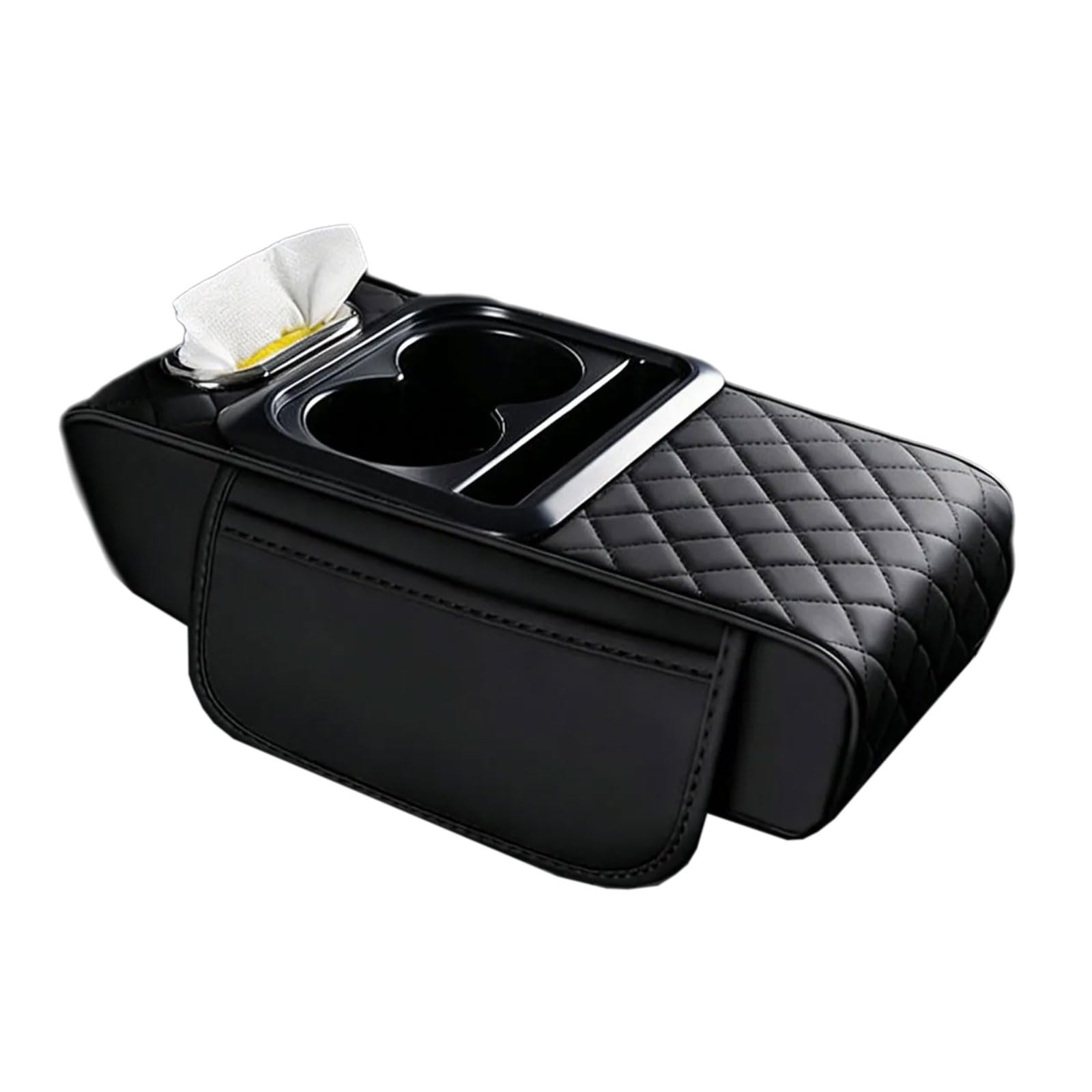 YROHGKPN Car Armrest Storage Box Mat,Soft Leather Car Center Consoles