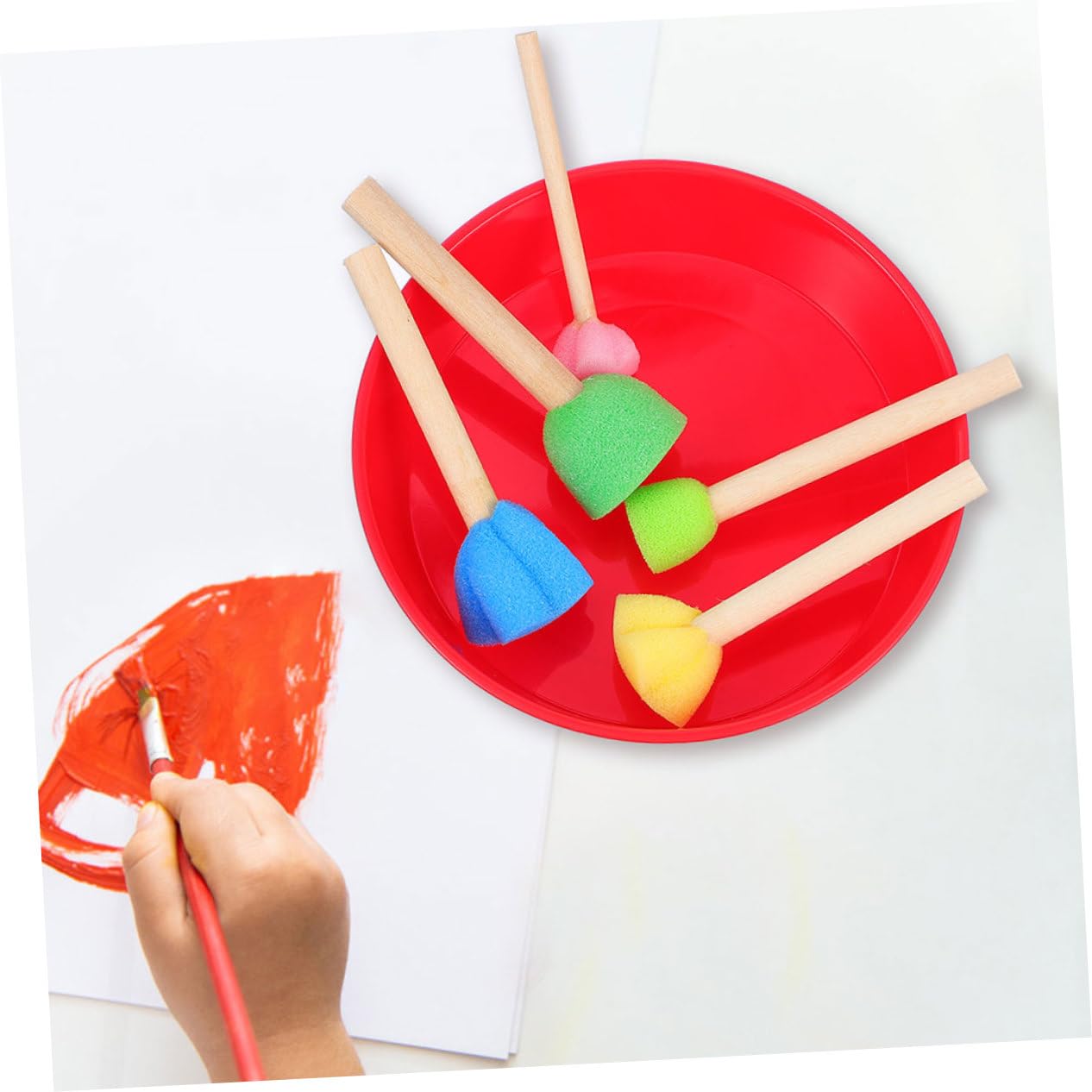 jojofuny 5 Sätze Seal Bausätze Farbmischpalette Pigmentmischplatten Kunstmalerei-Palette Praktische Mischschalen Palettenschüssel Mischtabletts Für Künstler Plastik 8 Stück * 5