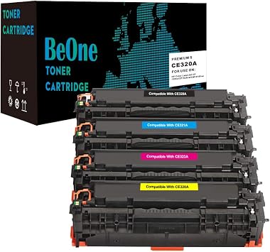 BeOne® Compatible 128A CE320A CE321A CE322A CE323A Toner Cartridges (4  Packs) for Colour Laserjet Pro CP1525 CP1515N CP1525N CP1525NW CM1415  CM1415FN CM1415FNW printers : Amazon.co.uk: Computers \u0026 Accessories