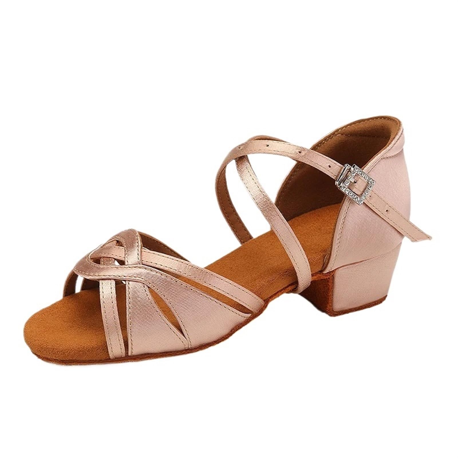 Scarpe Da Ballo Latino Americano Donna Scarpe da ballo for ragazze Scarpe da ballo da sala for bambini Scarpe da ballo for donne Scarpe da ballo for bambini Scarpe latine Sandali da salsa 3,5 cm Per F