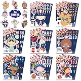4th of July Make a face Stickers