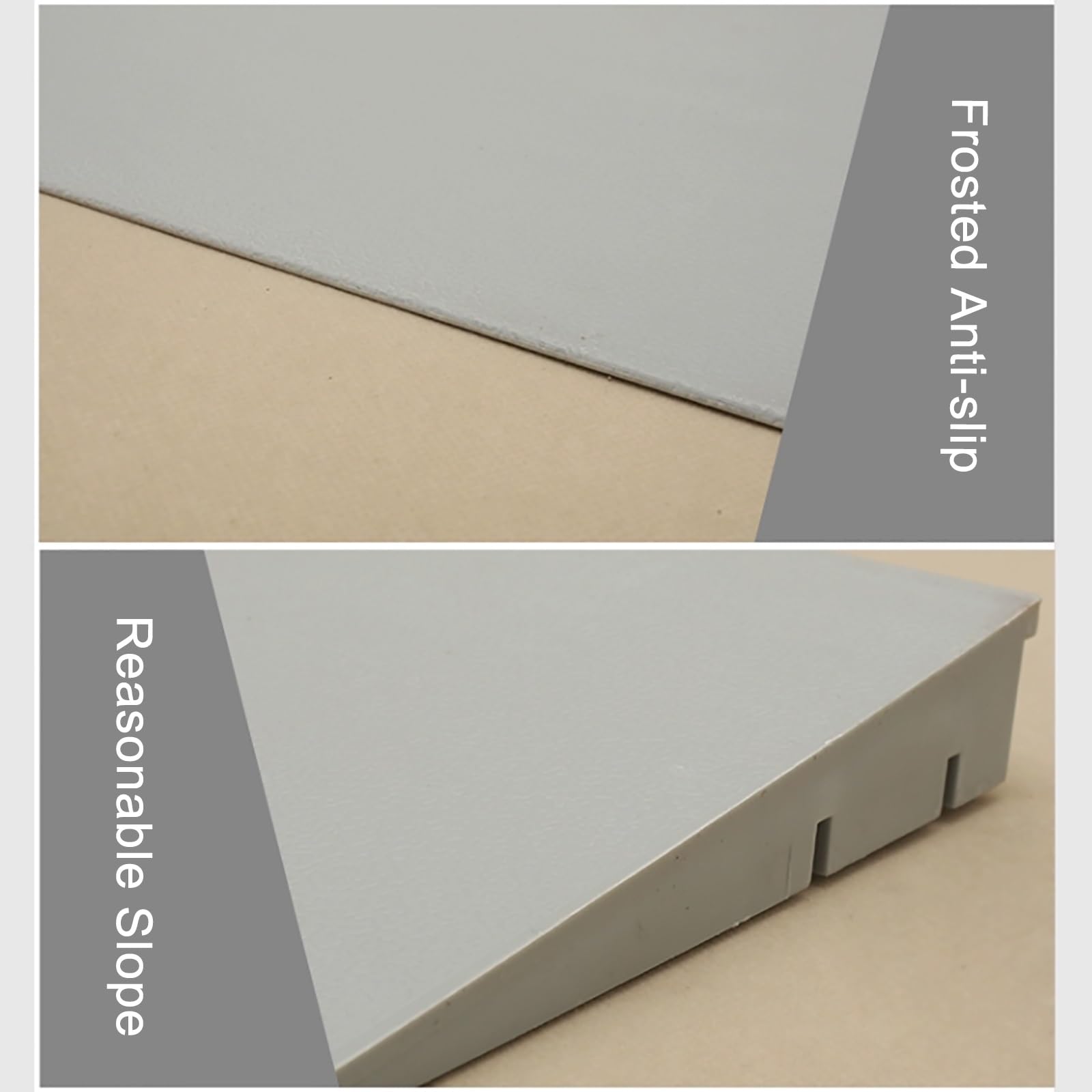 Rampa para Silla De Ruedas, Rampas de Umbral de Puerta Ampliadas, Rampa de Acera para Puertas de Robot de Barrido Interior Portátil, Antideslizante para Equipaje de Bicicleta y Scooter (Color