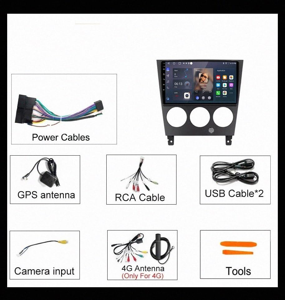 Android Auto Subaru Impreza GD GG 2002-2007, radio GPS con Bluetooth y USB 32G 7