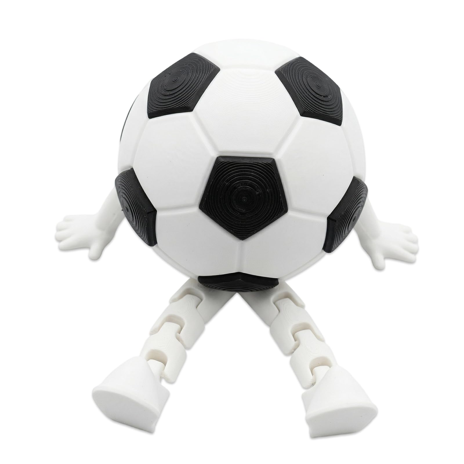 Collection de figurines de ballon de football, ornements de sport miniatures, Souvenirs de la Coupe du monde de football 2026, avec pieds articulés, mini décoration de bureau pour la maison, le bureau