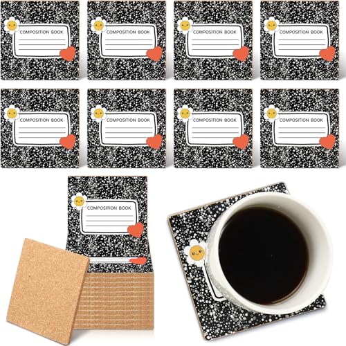 Hushee 48 Pcs Teacher Coasters Teacher Appreciation Gifts in Bulk