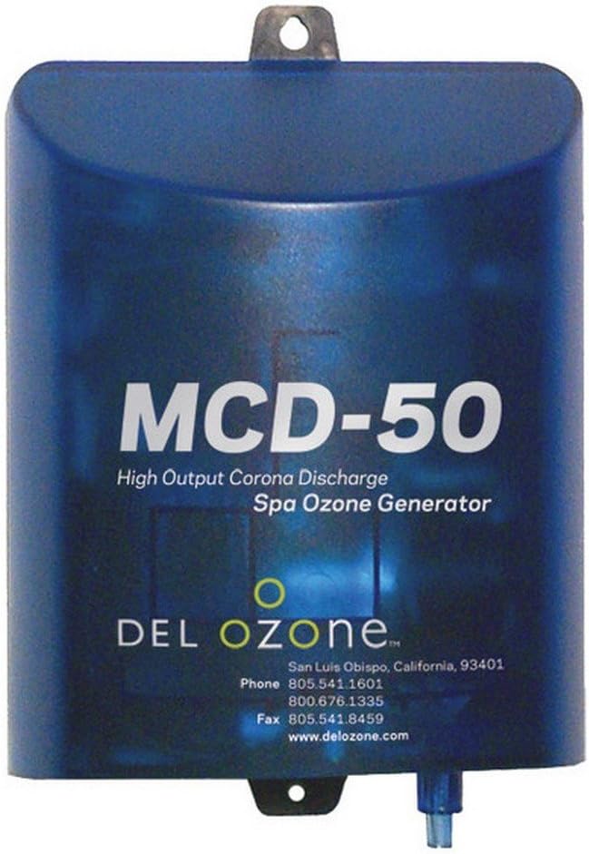 DEL Ozone DELMCD50U13 120-240V Spa Mini JJ Cord CD High Output Ozonator