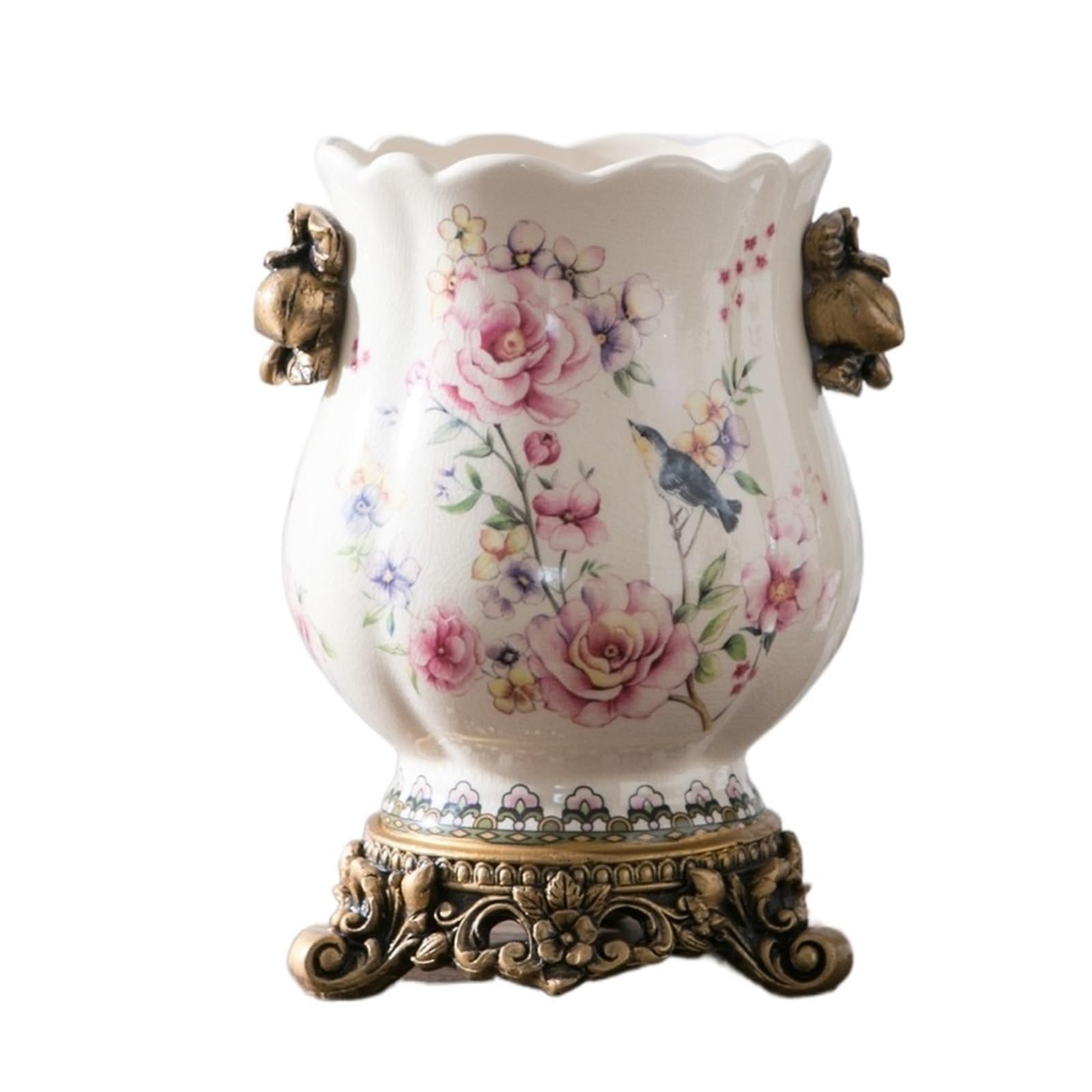 Bzgpmfud C Vase Desktop Flower New Hinese Style Erami S Reative Decorations Handicrafts(C)