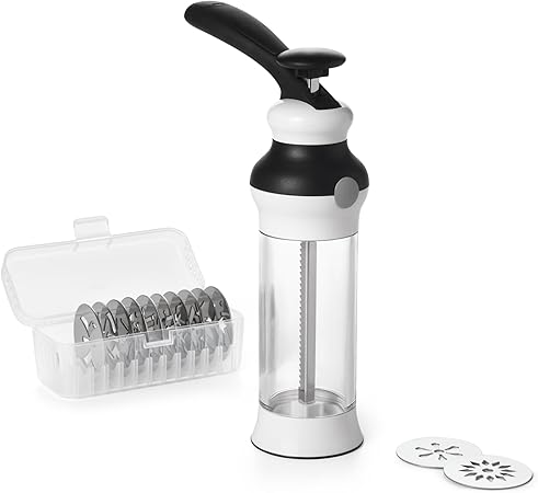 OXO Good Grips 14-Piece Cookie Press Set, Cookie Press with