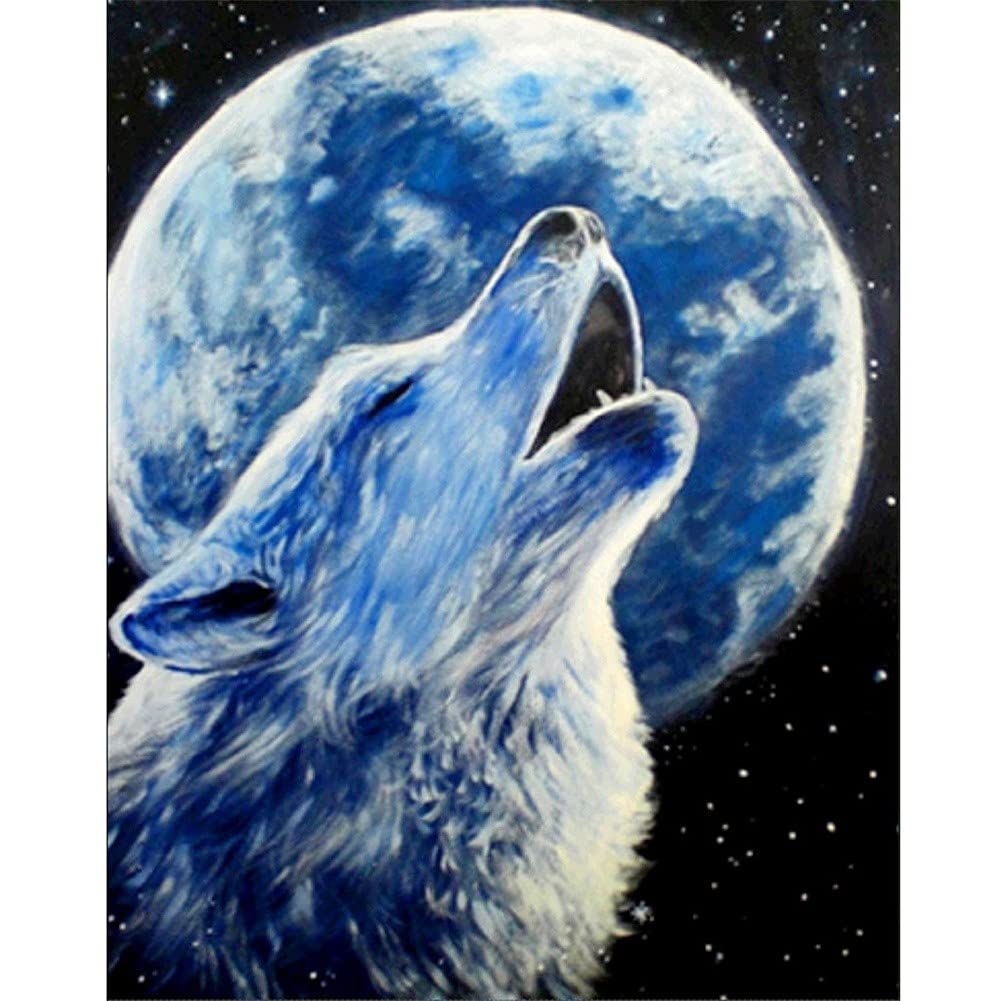Diamond painting animal pour décorer le mur du salon avec une broderie diamant 5d grand format
