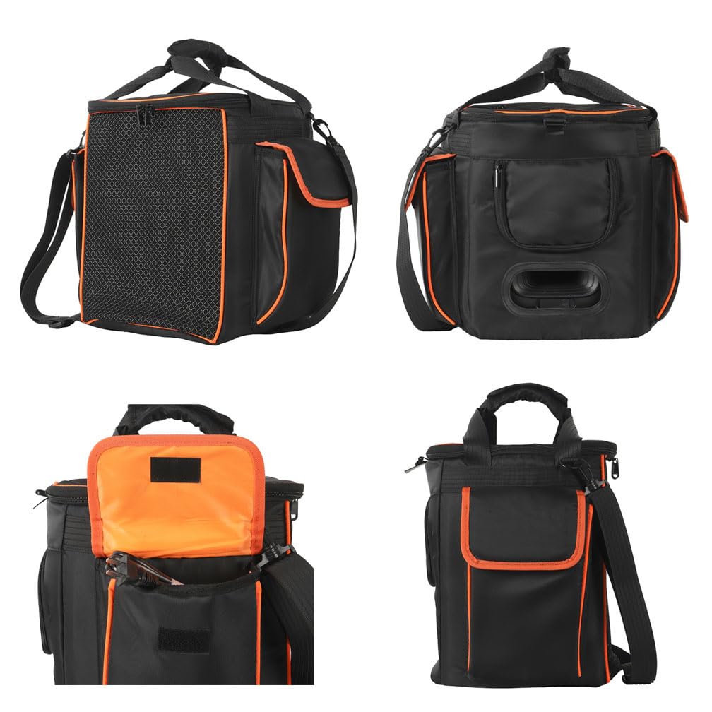 Funda de viaje para JBL Partybox Encore 2 funda protectora para altavoz, bolsa portátil para altavoz, con bolsa de almacenamiento para micrófono, con correa de mano y correa para el hombro