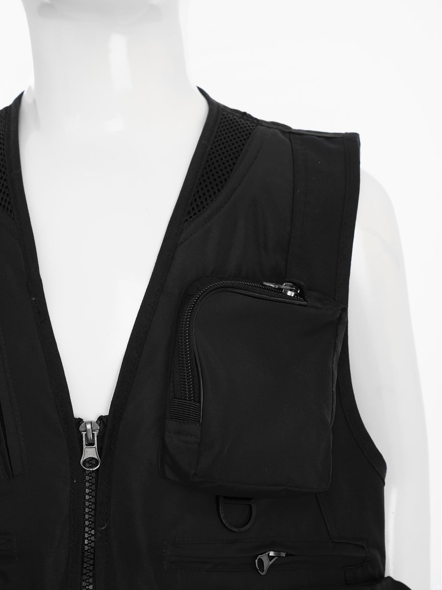 Gilet da Pesca Esterno per Bambino e Bambina con Multi Tasche Escursionismo Campeggio