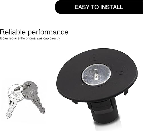 Miniatura 3 de Miytsya 1 tapa para depósito de combustible para automóvil, repuesto 8U5Z9C268B 8U5Z-9C268-B 10524, tapa protectora para tanque de combustible con 2