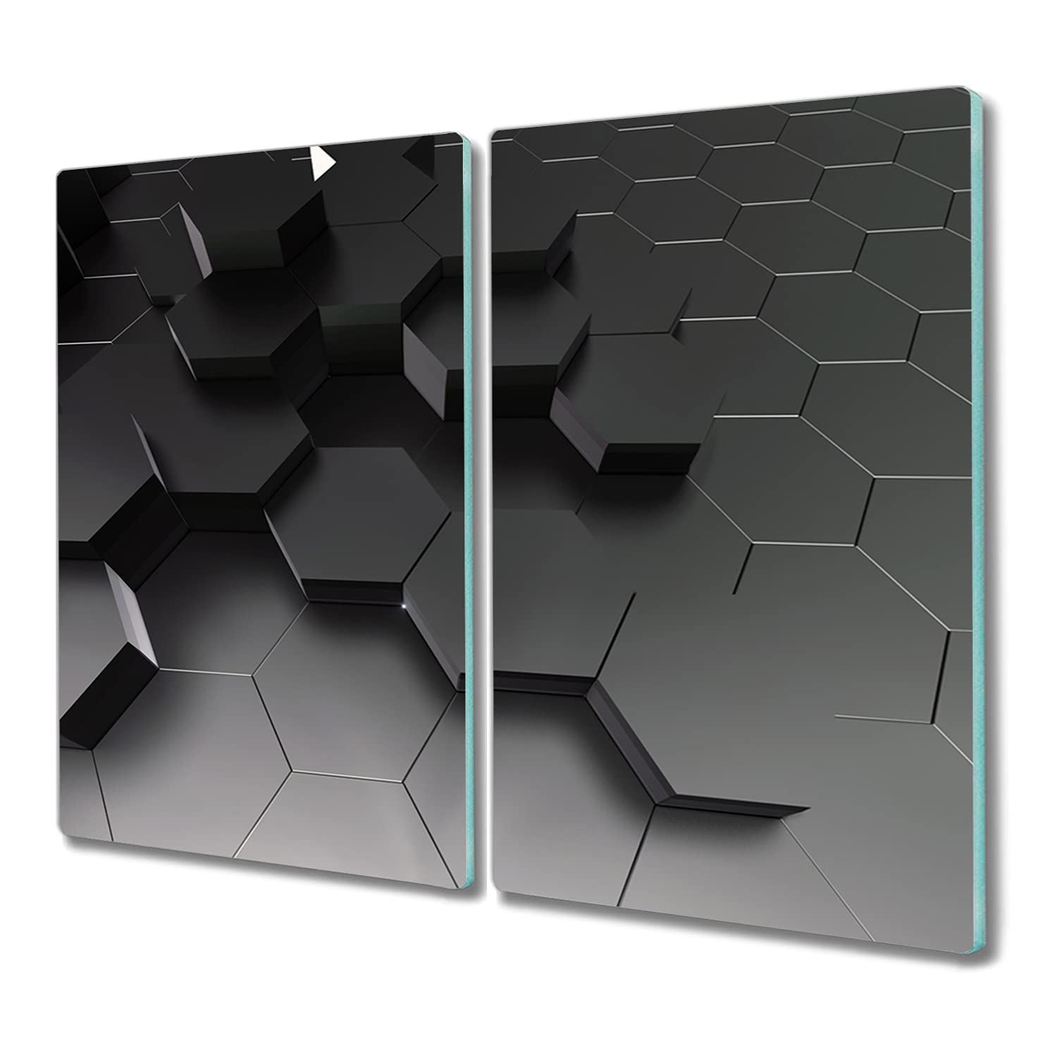 Verre de sécurité induction et planche à découper de qualité supérieure 3D