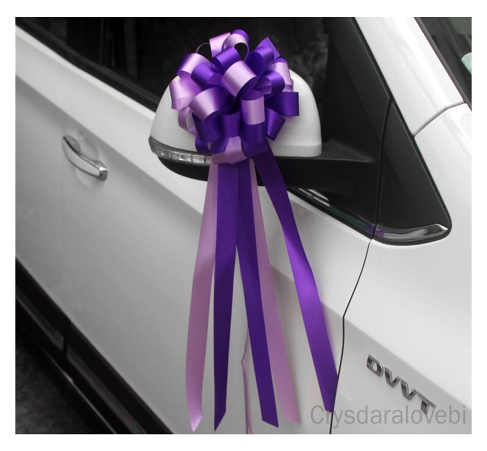 3 uds Dos Tonos 3x110cm Lazo Grande Flores de Cinta for Fiesta Boda Silla Lazos decoración del Coche para decoración(Pink)