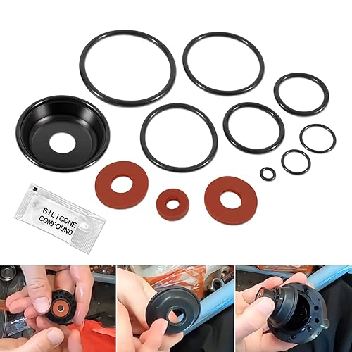Repuesto para kit de reparación de piezas de goma Wilkins RK1-375R, apto para modelos de 1 pulgada 375 375ST 375XL, incluye lubricante
