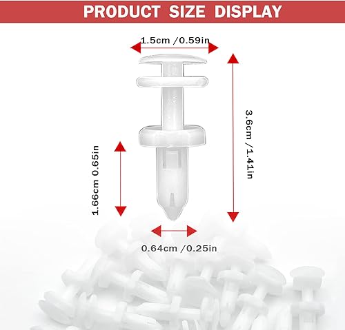 Miniatura 2 de 20 clips de retención para panel de puerta de automóvil compatibles con GM Chevy GMC 15960325