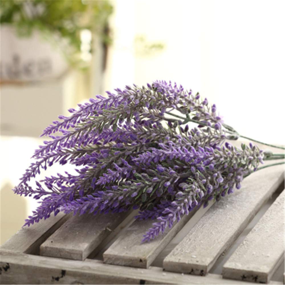 Fleurs Artificielles Romantique Provence Décoration Fleur De Lavande Soie Grain Simulation Décorative De Plantes Aquatiques 1