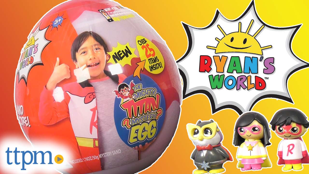 Watch Ryan's World The Mighty Titan Mystery Egg from Bonkers Toys