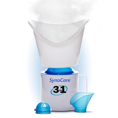 Synocare 3 in 1 Steamer for Cold & Cough | Sauna Steamer & Vaporizer for Skin & Face Steam, Steam Inhaler & Vaporizer Ma