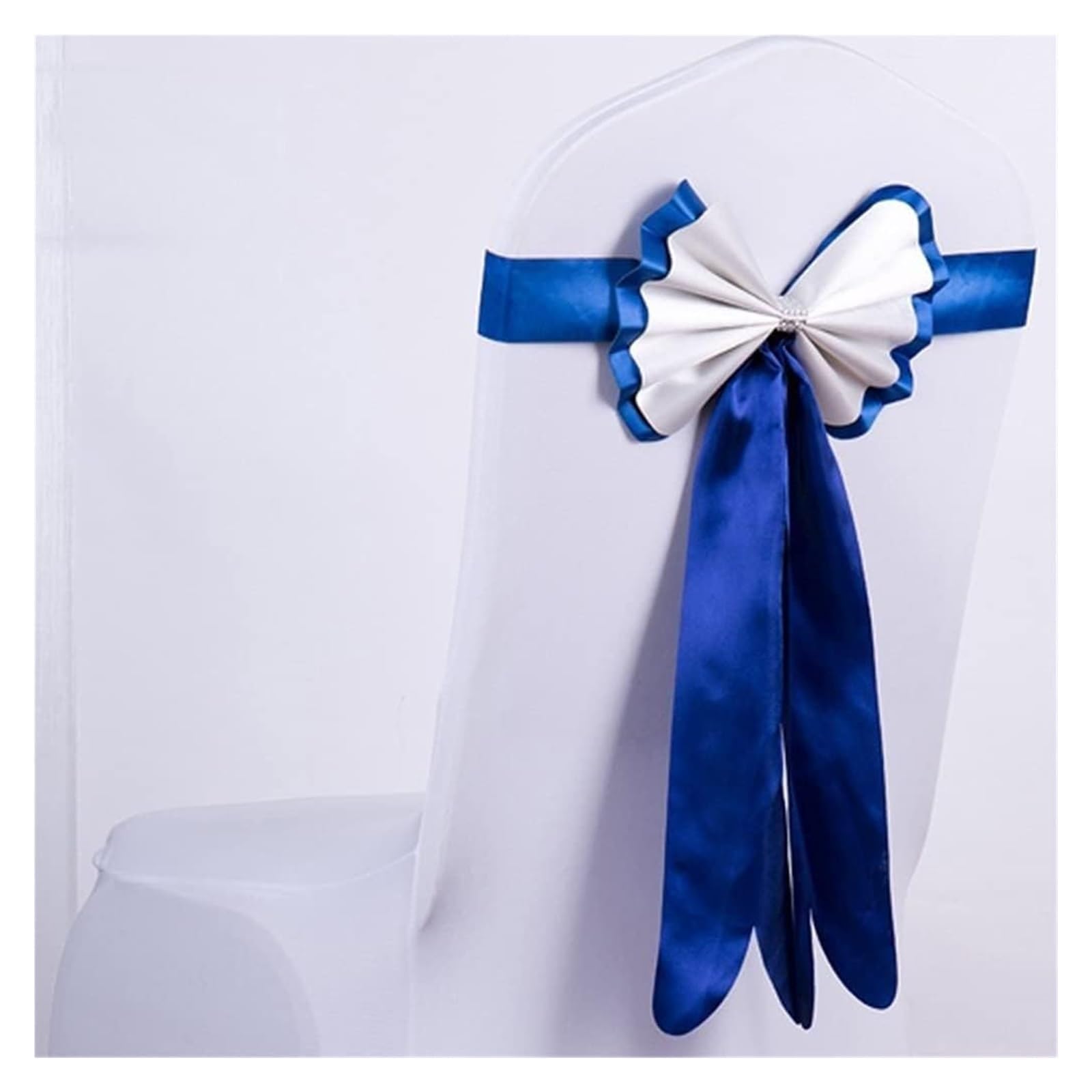 RZQVHBKXWGT chair sashes,50pcs Thick Rabbit Bow Chair Sash Spandex Band for Wedding Party Hotel Back Decor (Color : A, Size 50 pieces) (Color D, pieces)(Onecolor)