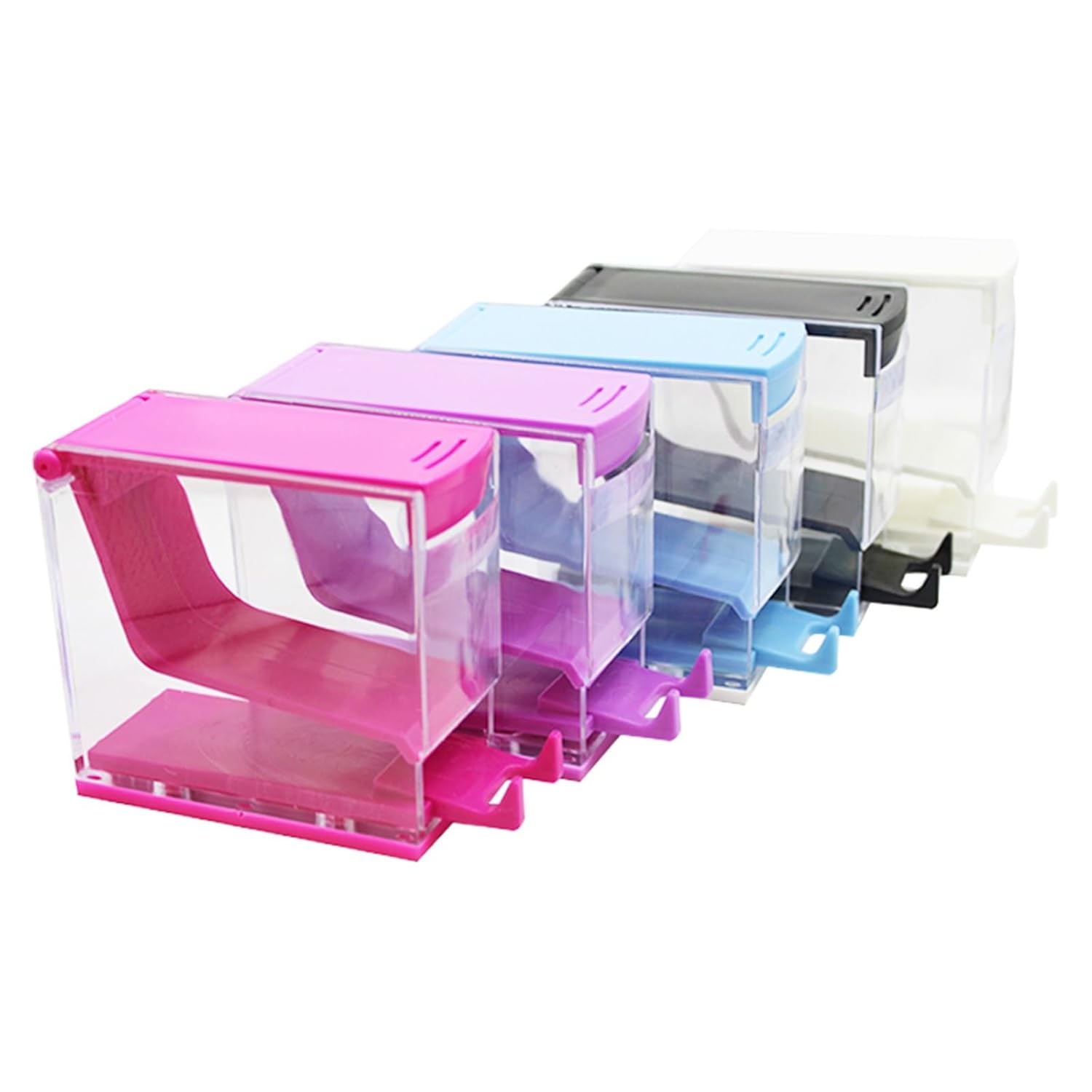 Cotton Roll Dispenser Hygienic Divider Dental Cotton Roll Dispenser Holder Press Type Box Swab Storage Dentistry Organizer Accessories Lab Supplies(Blue)