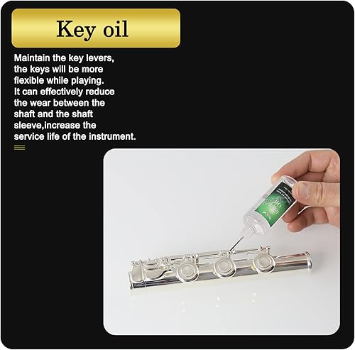 Miniatura 5 de Aceite de llave para instrumentos musicales para clarinetes, flautas, saxofones, oboes, fagot, instrumento de viento de madera, 1.02 onzas líquidas