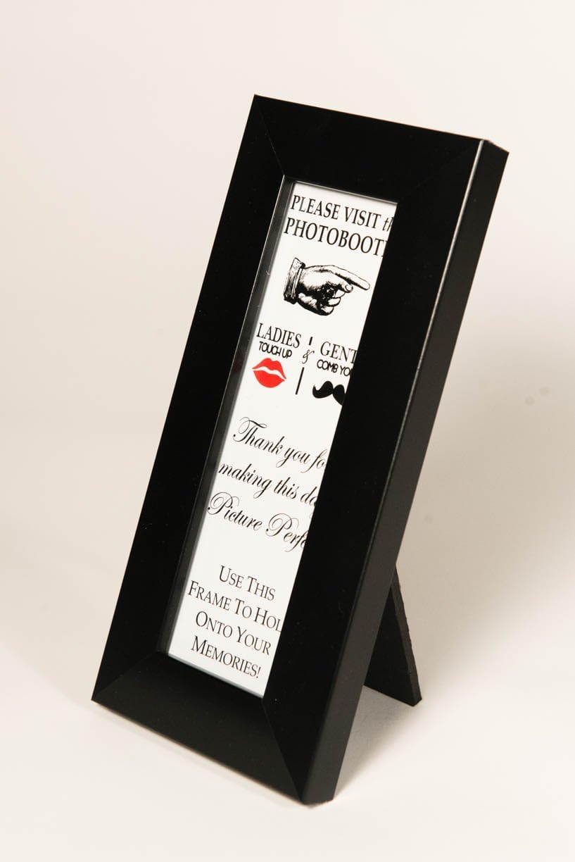 Photo Booth Frames - Premium Black Designer Photo Booth Frame 2x6
