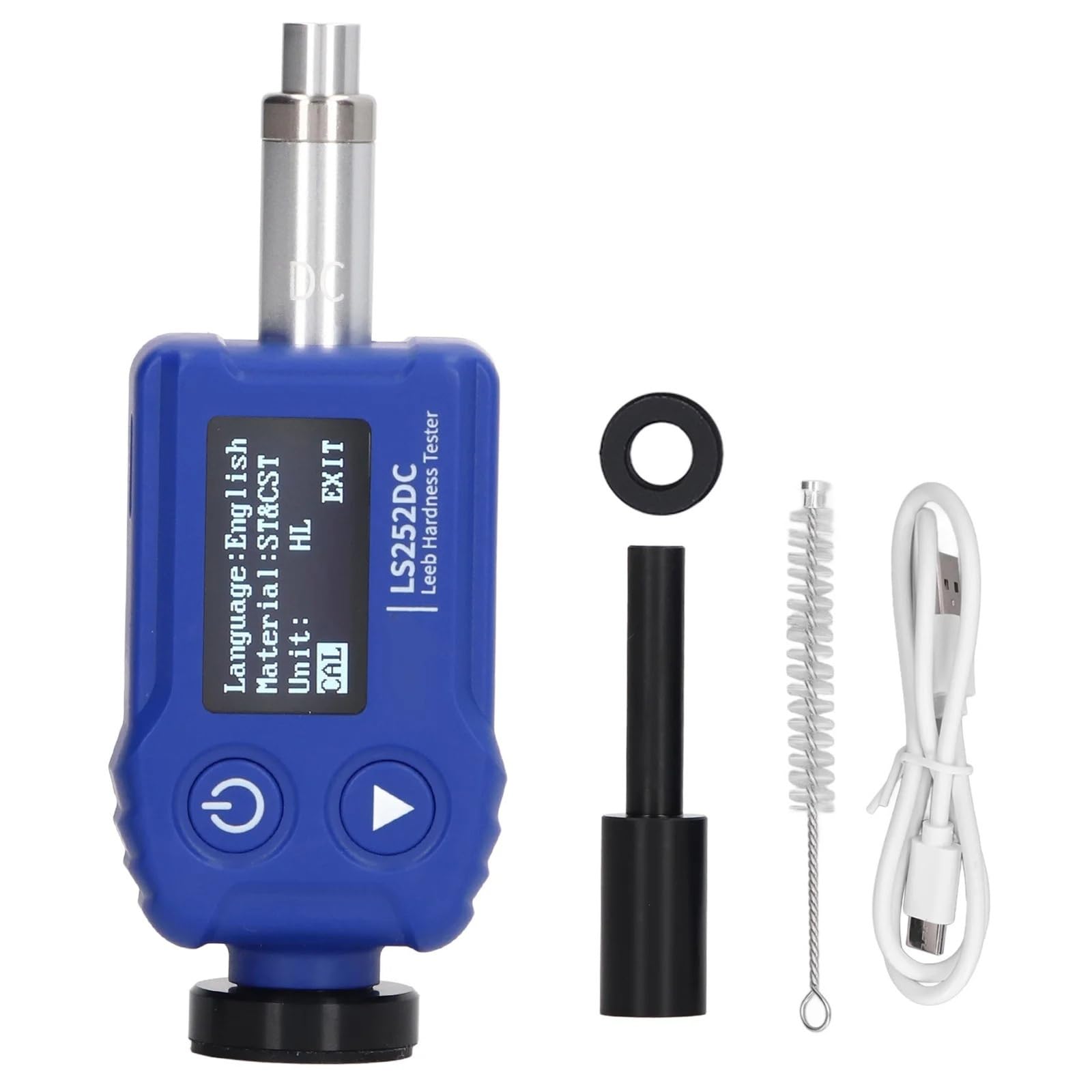 Hardness Tester, Hardness Meter Tester Digital HL HV HB HS HRA HRB HRC Portable Metal Gauge Durometer