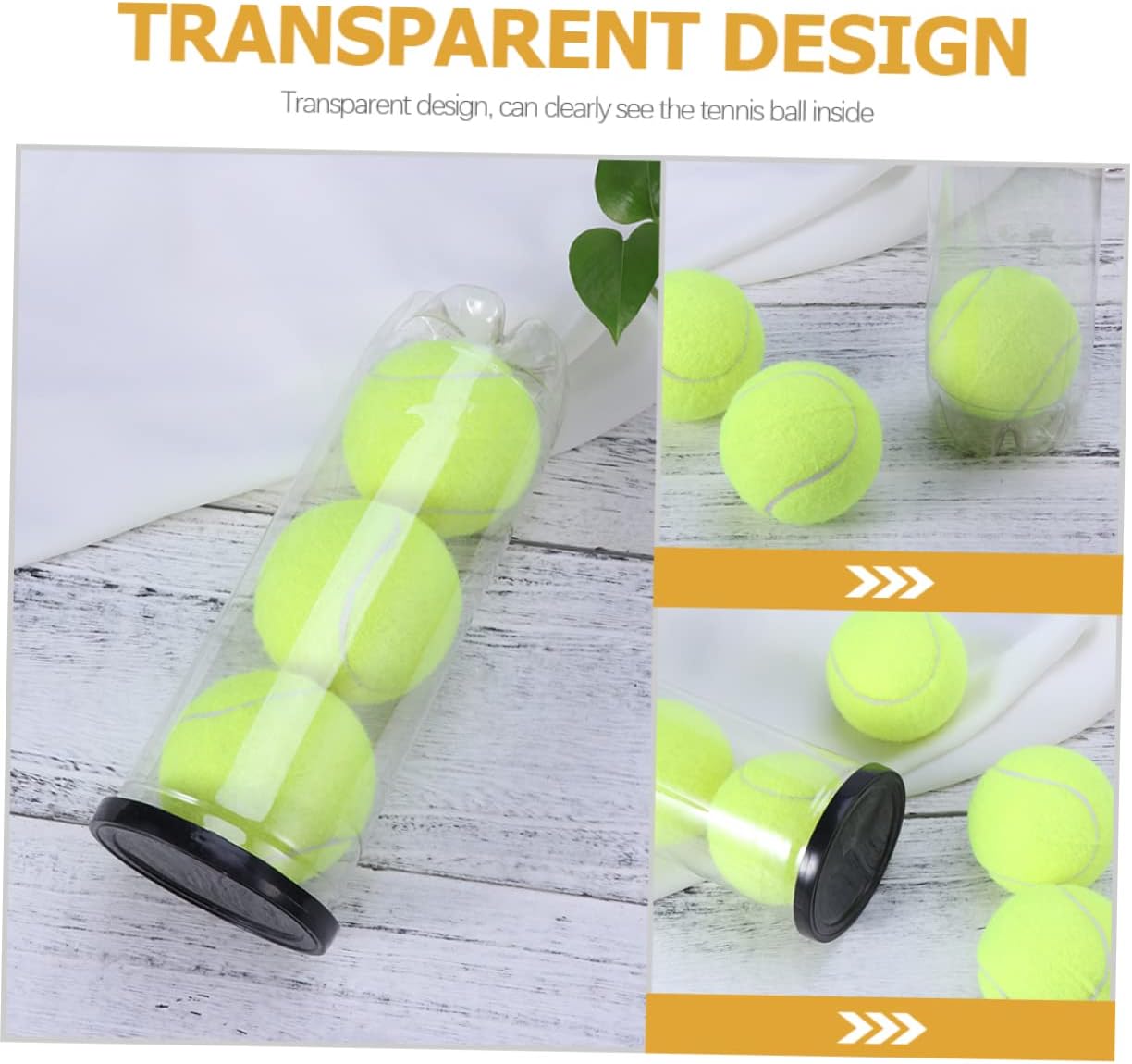 ibasenice Tennis Balls Storage Bottle Multi Function Container with Lid Transparent Design for Easy Viewing