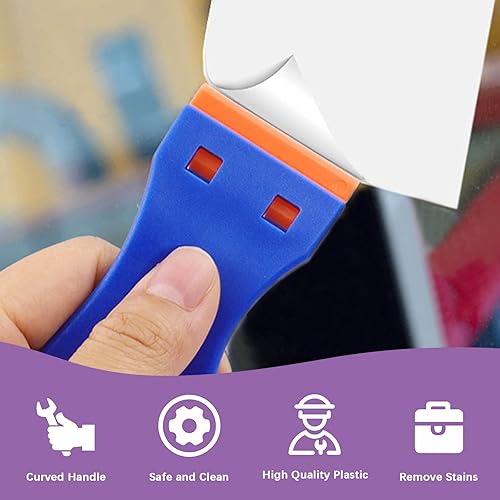 Miniatura 5 de Swpeet 36 piezas de cincel de plástico y raspador de cuchillas de plástico de 34 pulgadas, 78 pulgadas, 1 pulgada y 1-12 pulgadas, kit de