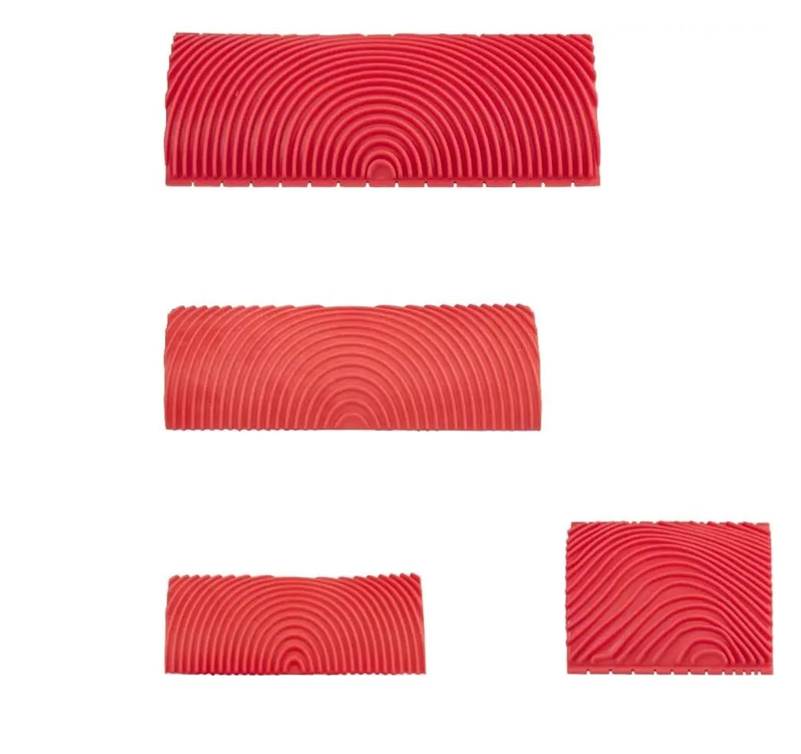 Lot de 6 rouleaux de peinture en caoutchouc pour peinture imitation bois - Décoration murale - Décoration d'intérieur - Gaufrage - Couleur B