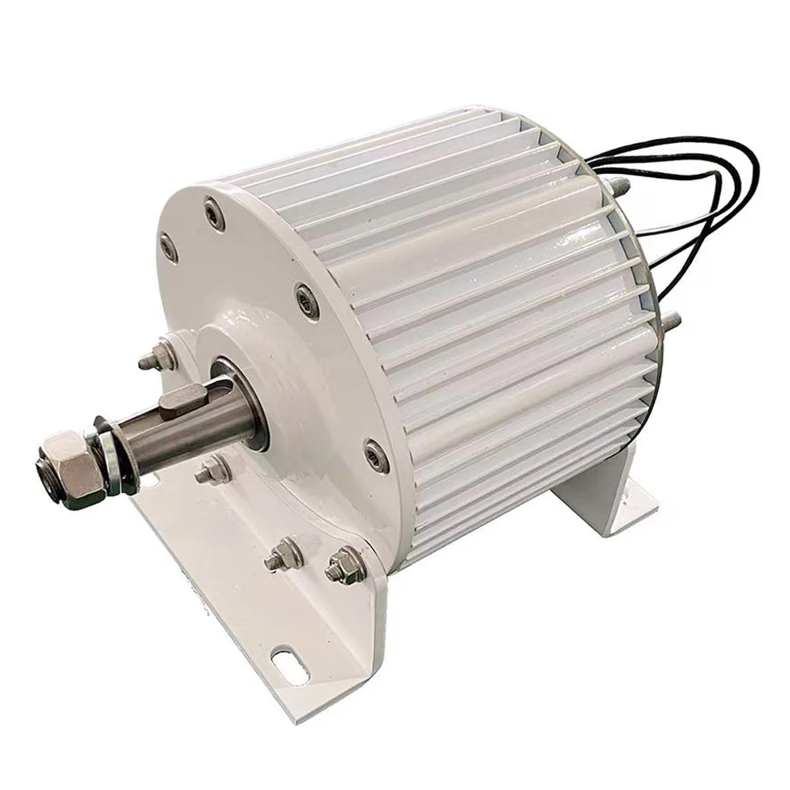 Windturbinengenerator, Horizontale Achse 5000W 24V 48V 96V elektrischer Generator 5KW Permanentmagnet-Generator mit niedriger Drehzahl und Turbinenmotor mit Sockel Windkraftgenerator(NB,DIRECT SHAFT_9