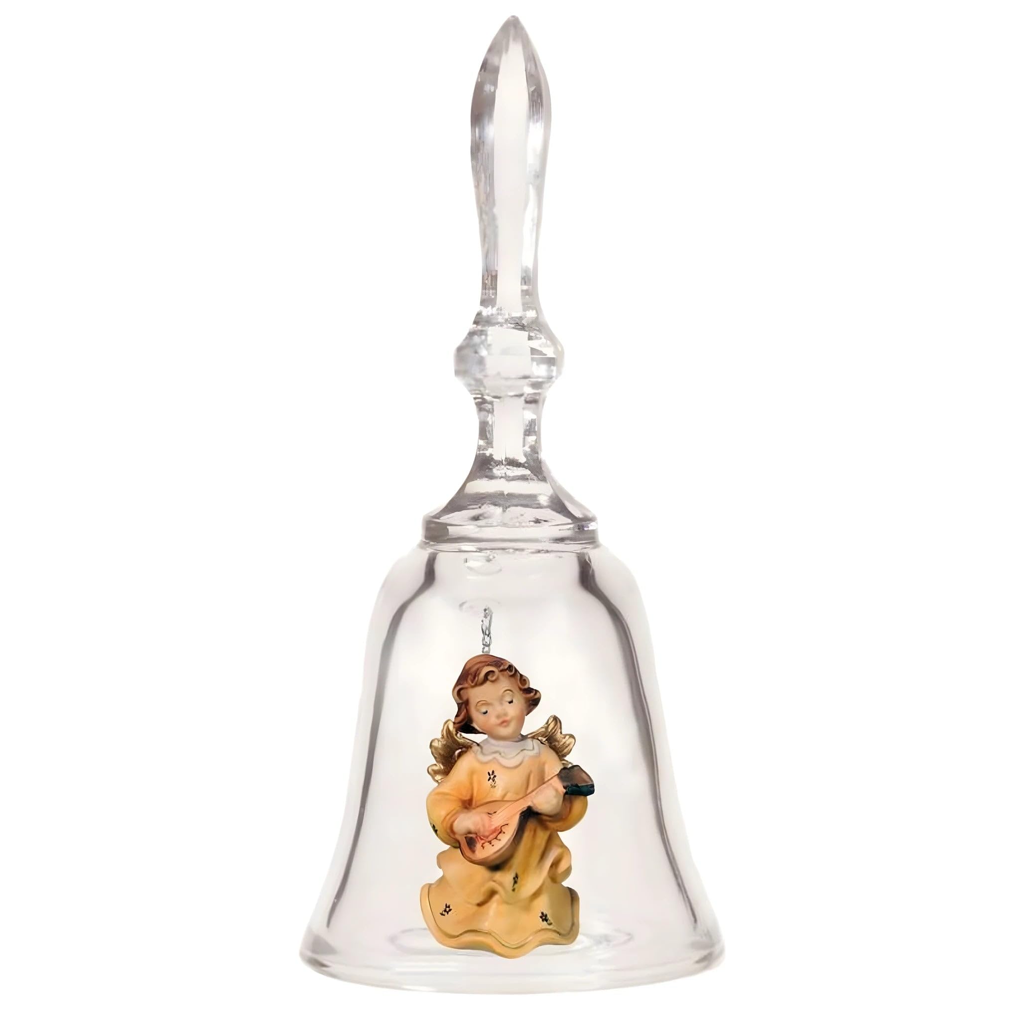 Cloche en cristal ange déco de Noël en bois pour salon chaleureux
