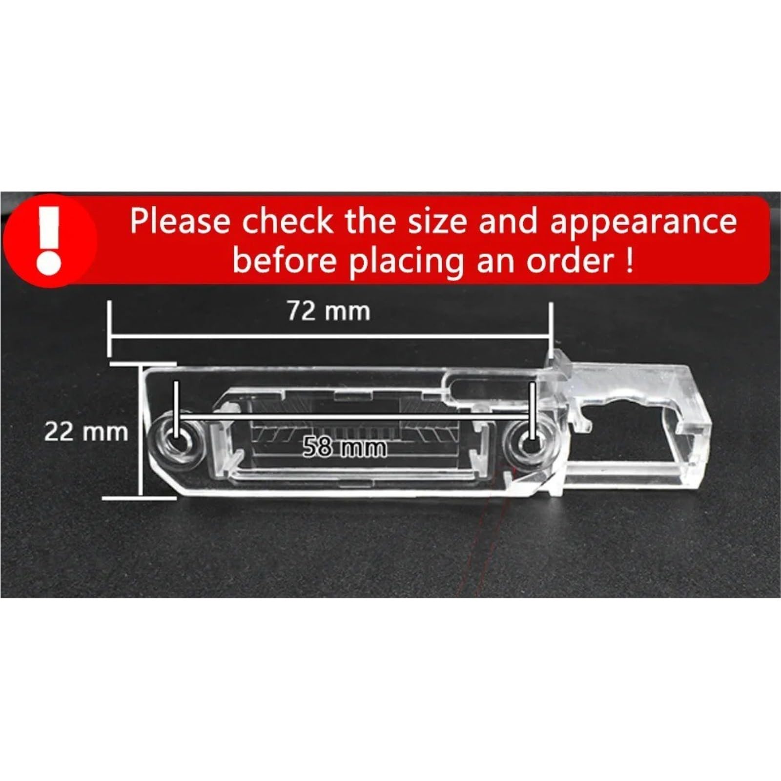 Cámara Visión Trasera para VW para EOS para Golf MK4 para Beetle para Polo para Derby 2000-2016 170 Grados AHD 1920x1080P Cámara De Visión Trasera(CVBS 720x576P)