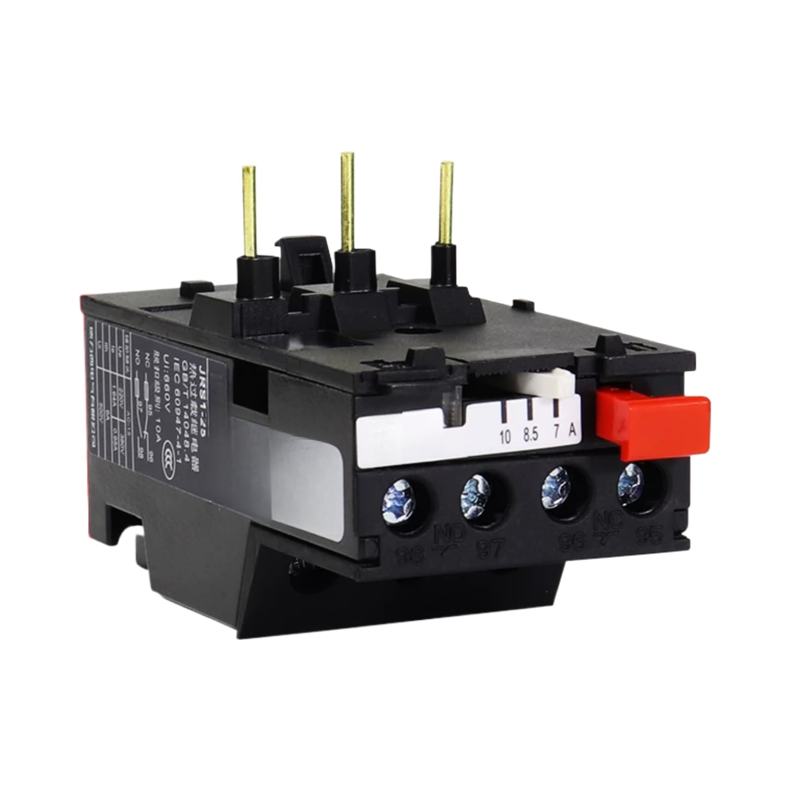 Relais JRS1-25 10-13A thermique de surcharge LR2NR2 avec 1 contact ouvert et 1 fermé