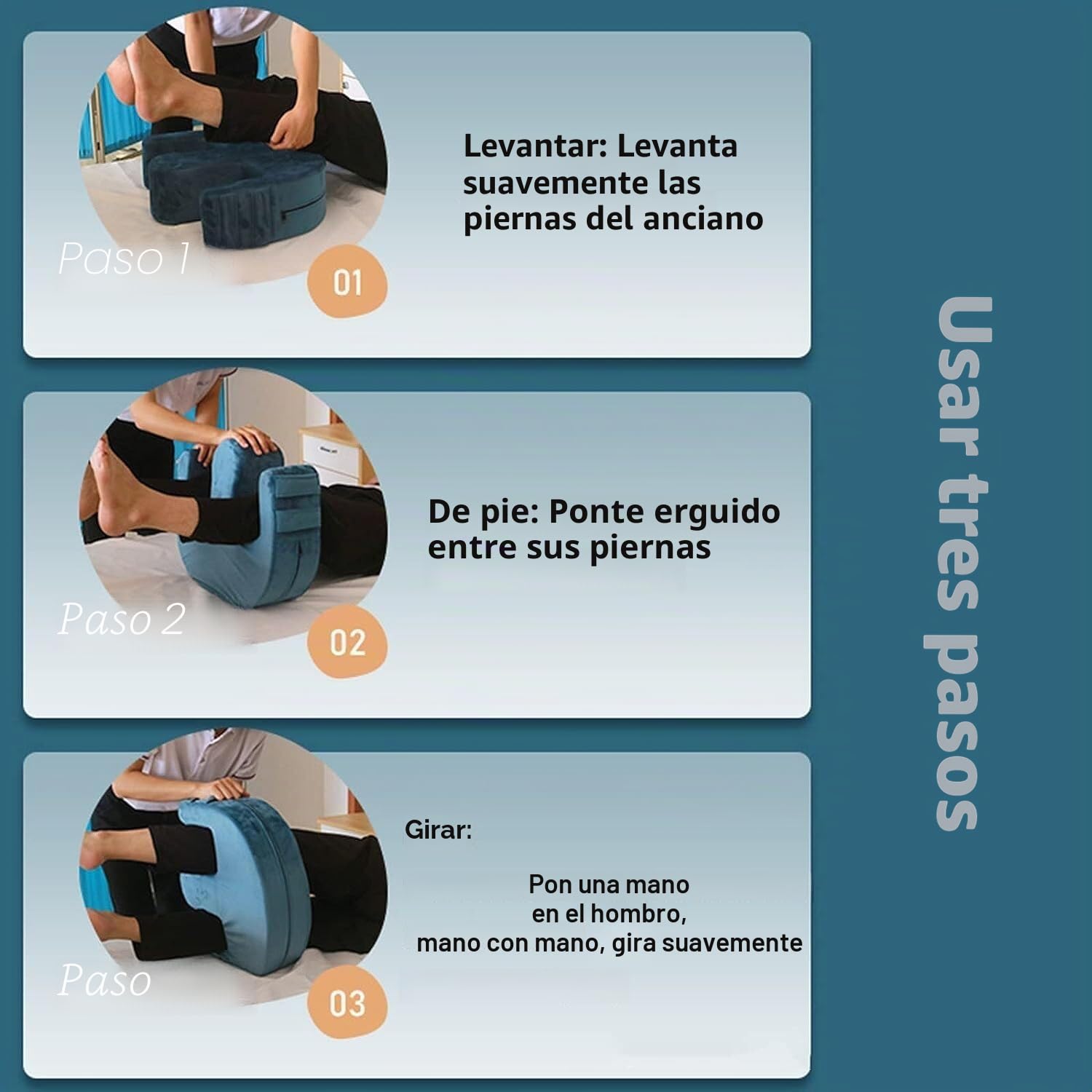Cojín Posicionador Pacientes En Cama Cambios Posturales Dispositivo De Giro para Ancianos Ayudas para Cama Cojín De Transferencias Anti-Decúbito