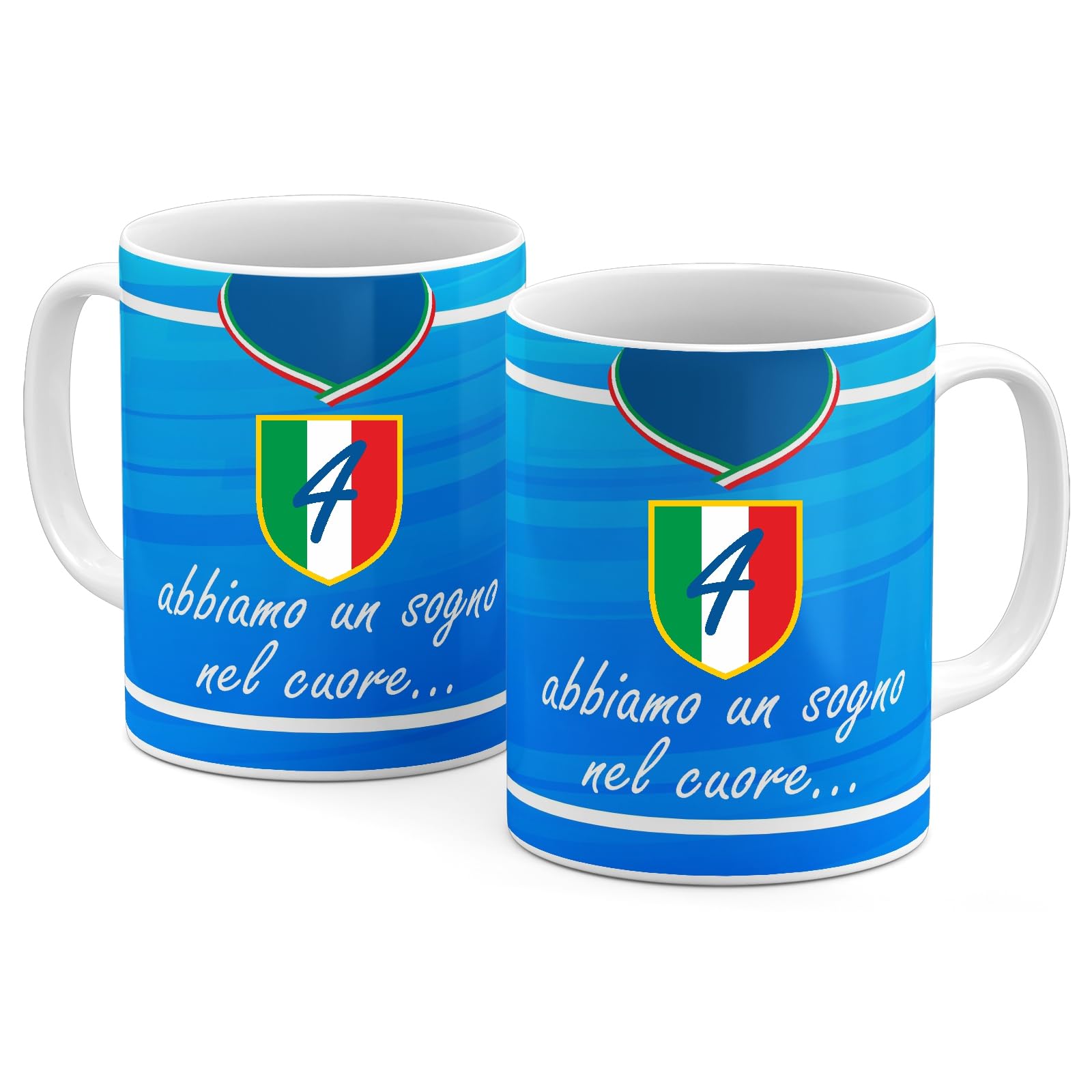 Generico StudioPixelStore Tazza Colazione – Idee Regali – Mug Squadre del Campionato Italiano – Tazze in Ceramica per la Colazione – Tazza Tifoso Serie A - (Tifosi Napoli)