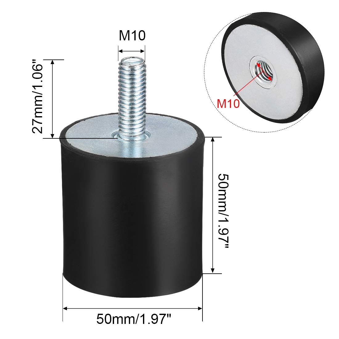 4 Pezzi 3 5 Supporti In Goa, Aortizzatore In Goa Isolatore - Foto 5