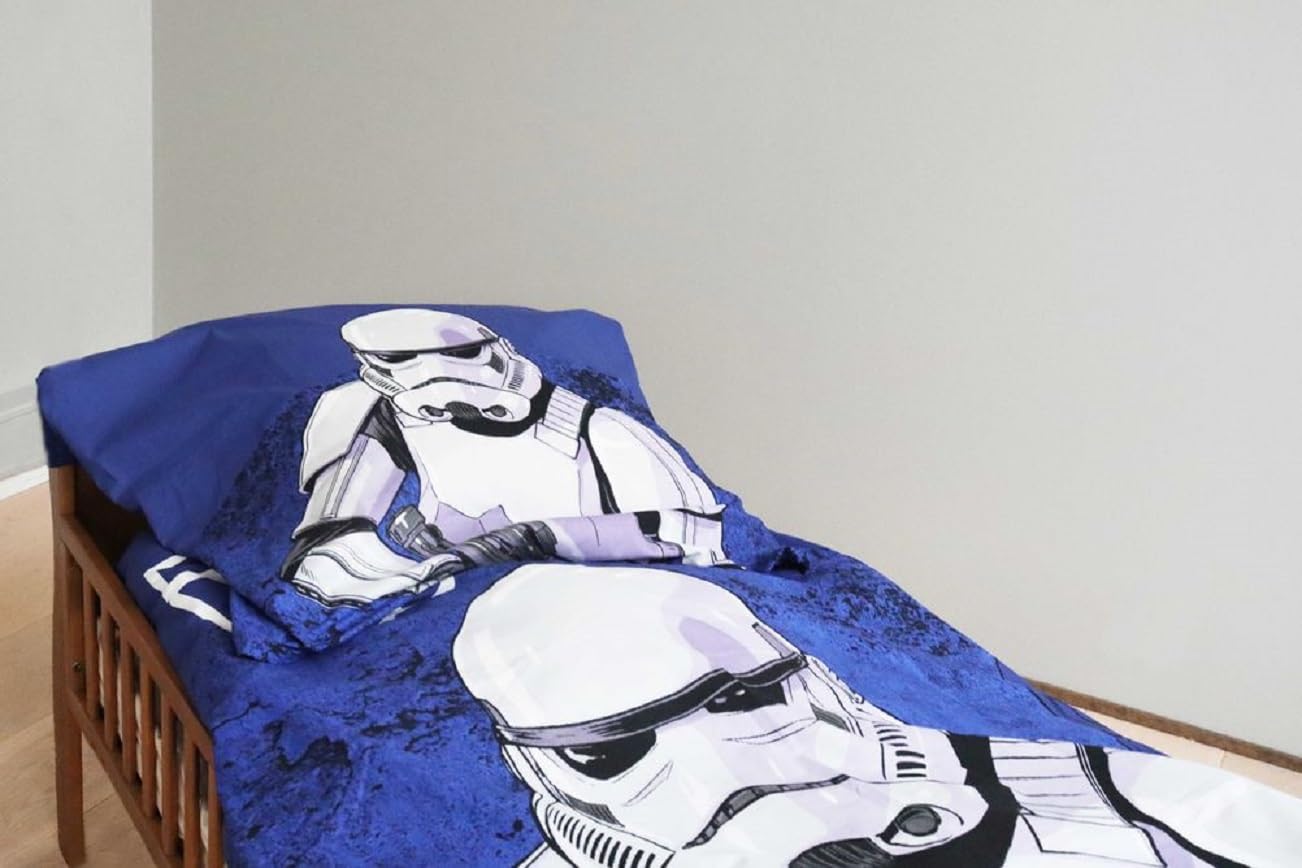 Star Wars Wendebettwäsche Set – 2-teilig, 135 X 200 Cm + 80 X 80 Cm, 100% Baumwolle