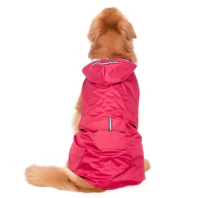 Ropa Impermeable para Perros Grandes, Chubasquero para Mascotas Al Aire Libre