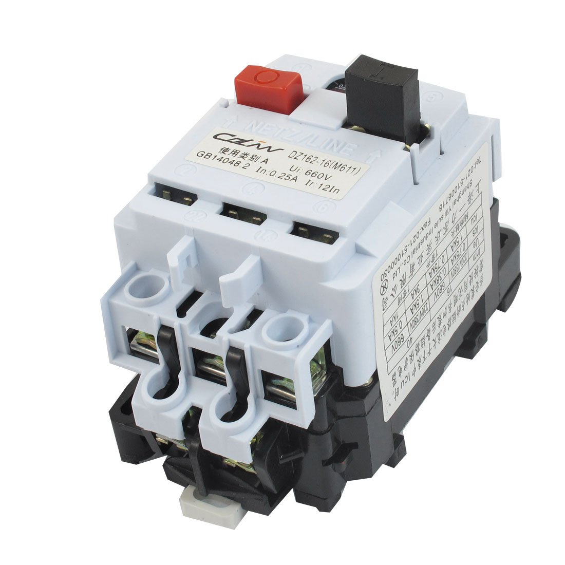 Disjoncteur moteur tripolaire 0.25A sécurise vos circuits AC 660V contre la surcharge