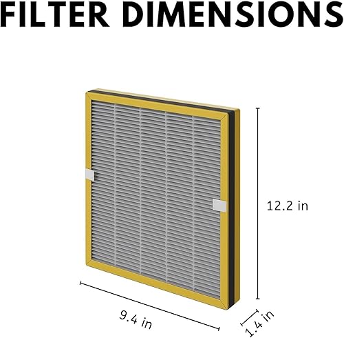 Miniatura 2 de Nispira Filtro de repuesto True HEPA para purificador de aire, compatible con TaoTronics TT-AP002, 4 paquetes