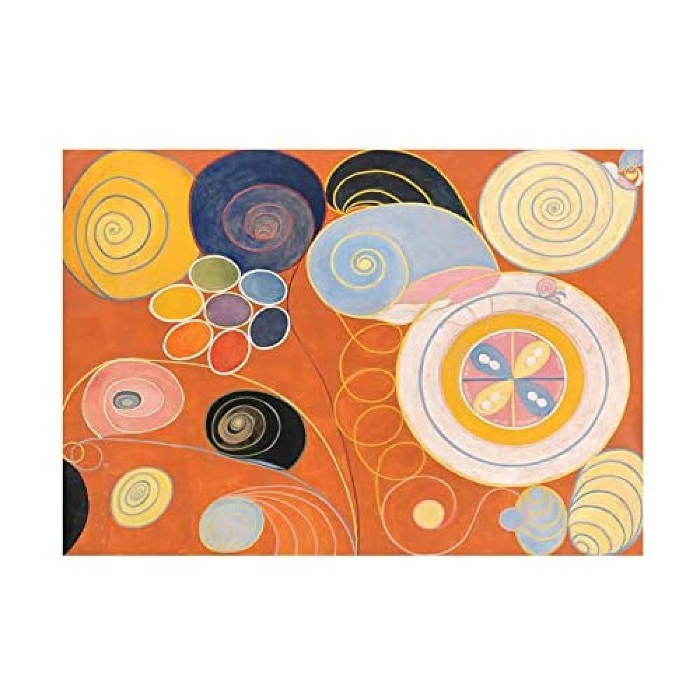 Wee Blue Coo Modern Hilma Af Klint Abstract Painting Wall Art Print