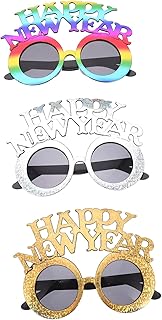 3 Pçs Óculos De Ano Óculos De Baile Óculos De Cosplay Acessórios Para Fotos Óculos De Véspera De Ano Espelho De Olho Óculos De Véspera De Ano Óculos De Cosplay