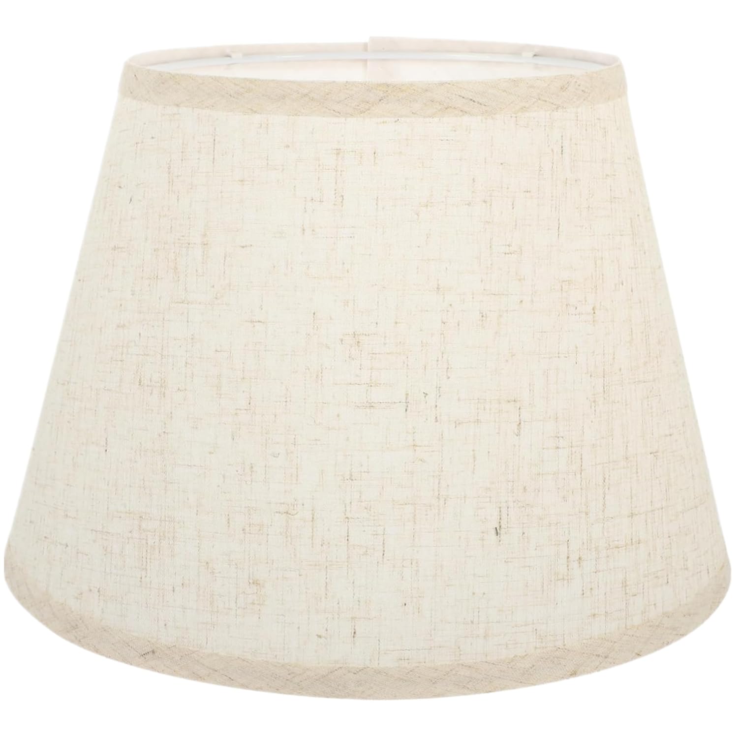 bangminda Medium Modern Fabric Tapered Light Shade E27 Table & Floor Lampshade Linen Fabric Lampshade for Ceiling Pendant Lamps for Living Room Bedroom (Linen)
