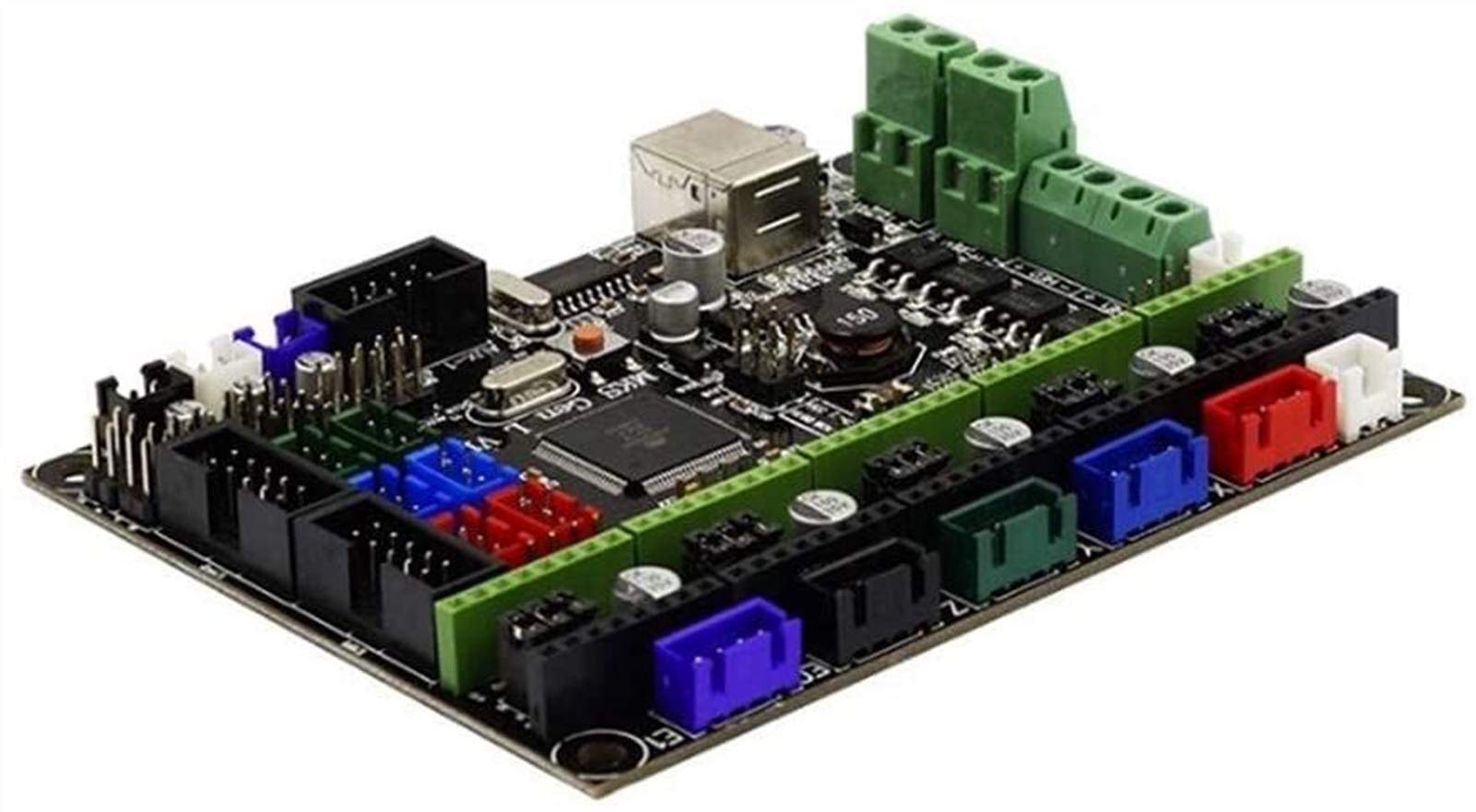 Części drukarki Akcesoria komputerowe, zestaw płyty kontrolera drukarki 3D TFT32 kolorowy ekran dotykowy LCD + płyta główna L z 5 szt. Czerwona płyta sterownicza A4988