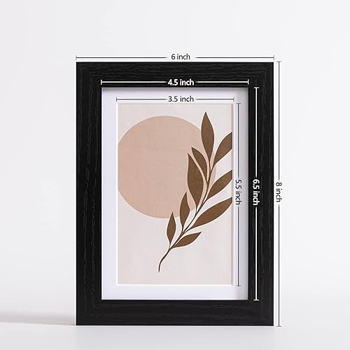 Vista 34 de eletecpro Juego de 10 marcos de fotos de 8.5 x 11 pulgadas, collage de fotos, decoración de pared, fotos de 5 x 7 con paspartú o de 8.5 x 11 Negro