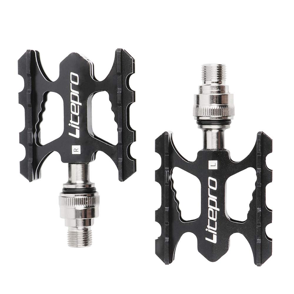 Litepro Quick Release Bicycle Pedal Folding Bikes Aluminum Alloy Bearing Pedal Refitting Accessories Road Bicycle Pedal