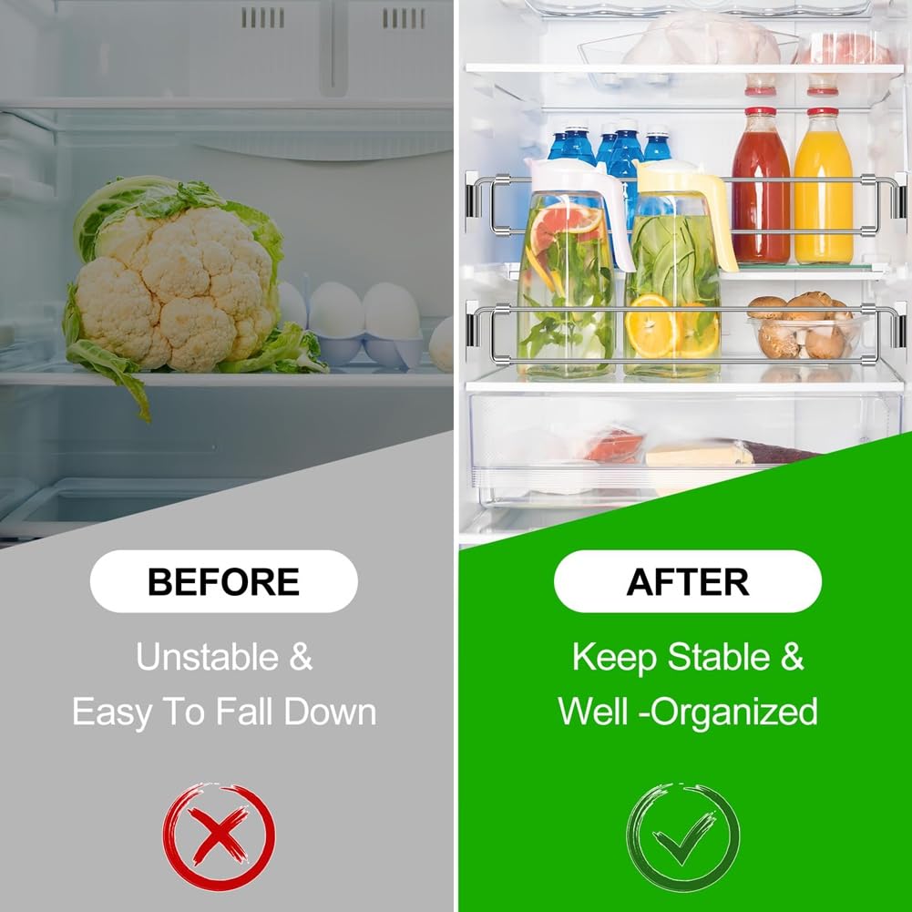 2 Barre Frigorifero Regolabili 40-70cm Con Divisori - Per Camper E Casa - Foto 7